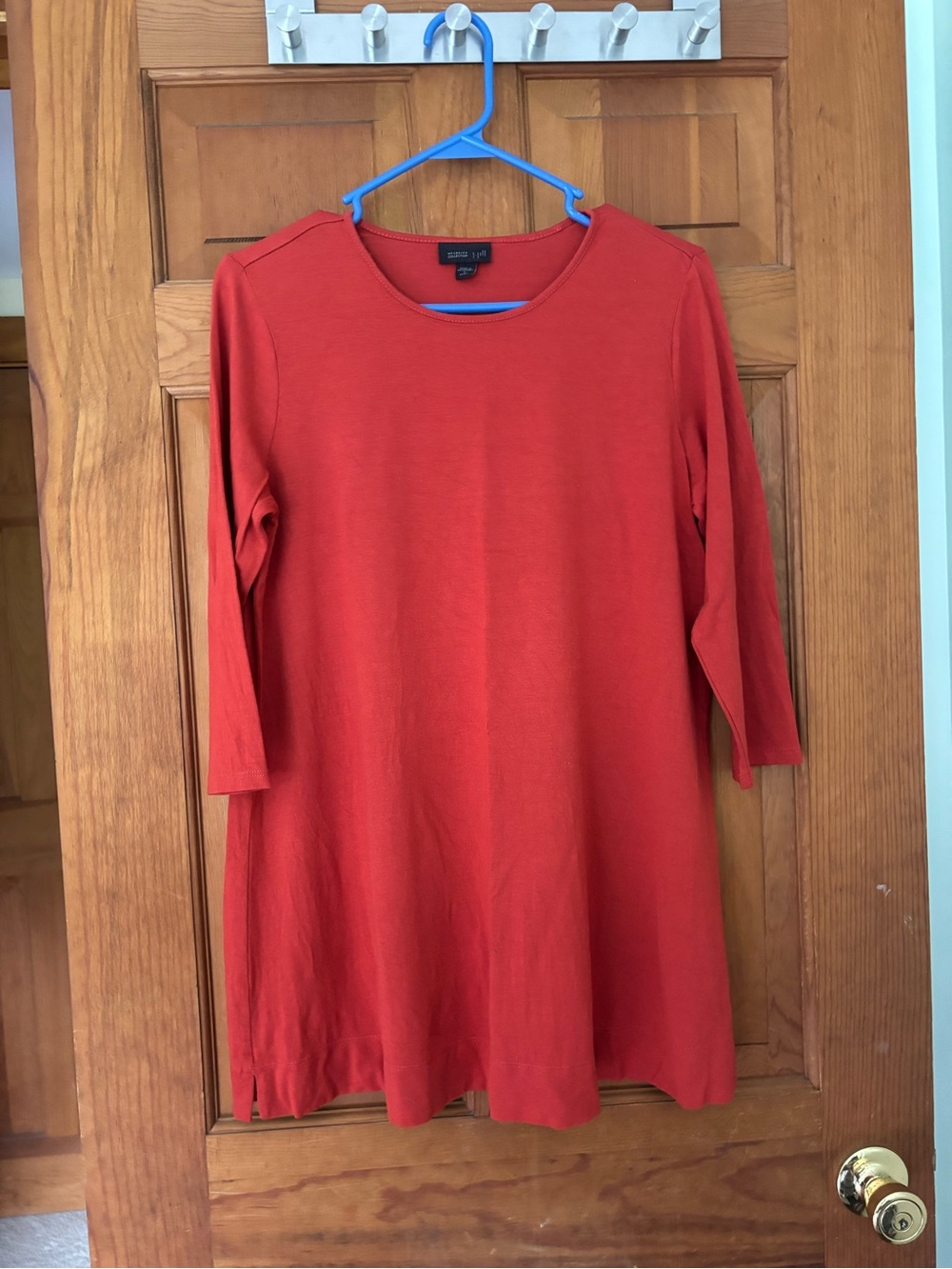 J. Jill Rust Orange 3/4 Sleeve Top Size Small Petite